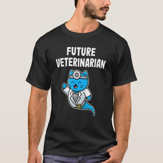 未来の獣医の男の子の女の子の獣医の獣医の獣医師のコスム Tシャツ (正面)