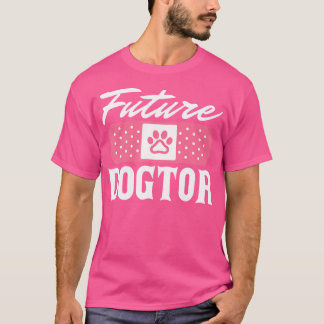 未来の獣医ドクターアニマルズラバー獣医師 Tシャツ