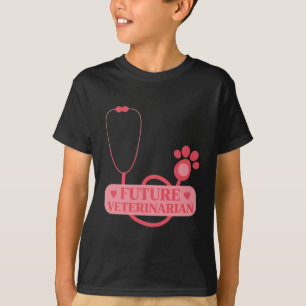 未来の獣医少女獣医学生 Tシャツ