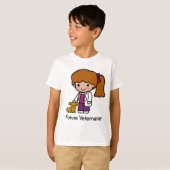 未来の獣医-女の子 Tシャツ (正面フル)
