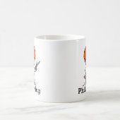 未来の理容師/理容師の少年はさみで入る コーヒーマグカップ (中央)