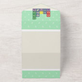 未来の生物学者のブロックオールインワン招待状 オールインワン招待状 (外側)