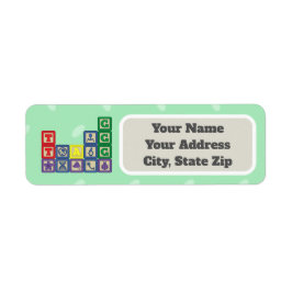 未来の生物学者のブロック差出人住所ラベル ラベル