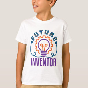 未来の発明者技術者科学者 Tシャツ