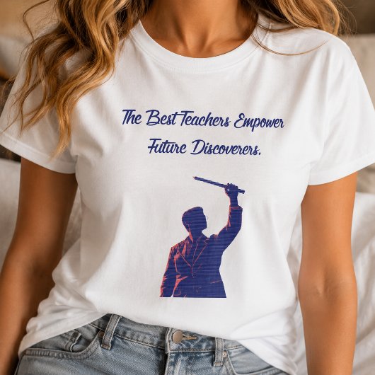 未来の発見者を育てる最高の教師 科学 Tシャツ