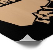 未来の登山岩登り登山家登山 ポスター (角)