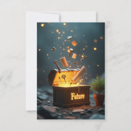 未来の瞑想カードのタイムカプセル 招待状