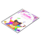 未来の科学感動的者ノート（女の子） ノートブック (左側)