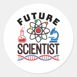 未来の科学者サイエンス愛好家STEM ラウンドシール