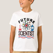 未来の科学者サイエンス愛好家STEM Tシャツ (正面)