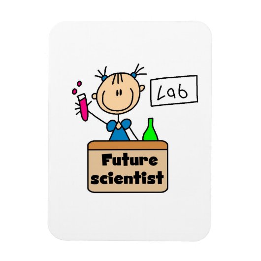 未来の科学者 マグネット (縦)