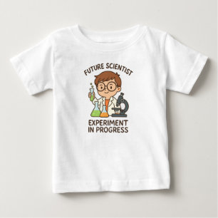 未来の科学者 – 実験中 ベビーTシャツ
