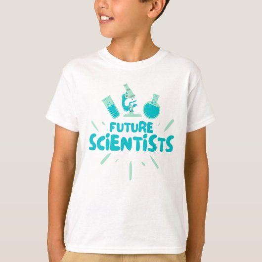 未来の科学者 - 研究室生活 Tシャツ (正面)