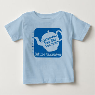 未来の納税者の幼児のTシャツ ベビーTシャツ