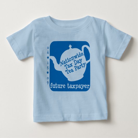 未来の納税者の幼児のTシャツ ベビーTシャツ (正面)