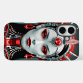 未来の美しい女性ロボット Case-Mate iPhoneケース (裏面 (横))