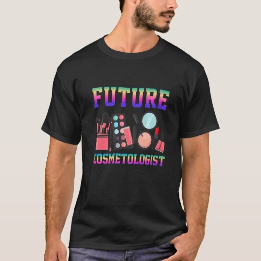 未来の美容師美容 Tシャツ (正面)