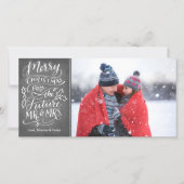 未来の聖降誕祭お目出とう シーズンカード (正面)