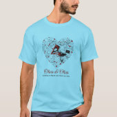 未来の職業とハートのバレンタイン Tシャツ (正面)