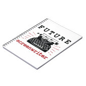 未来の脚本家の脚本家の映画映画 ノートブック (左側)