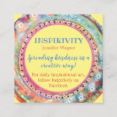 「未来の自分は感謝する」やさしいカード スクエア名刺 (裏面)