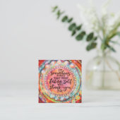 「未来の自分は感謝する」やさしいカード スクエア名刺 (スタンド正面)