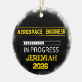 未来の航空宇宙エンジニア セラミックオーナメント (左)