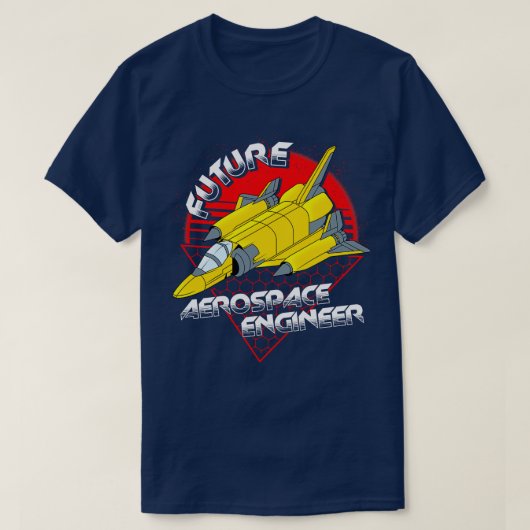 未来の航空宇宙技術者ロケットエンジニアリングパン Tシャツ (デザイン正面)