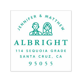 未来の花婿差出人住所 セルフインキングスタンプ