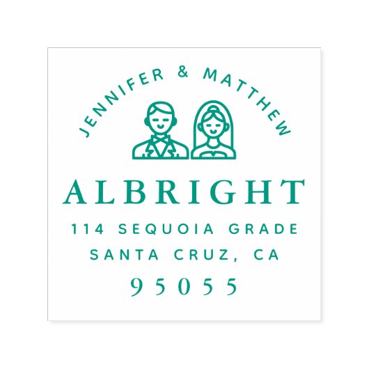 未来の花婿差出人住所 セルフインキングスタンプ (デザイン)