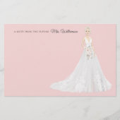 未来の花嫁さん文房具 便箋 (正面)