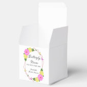 未来の花嫁のためのバタフライキス ブライダルシャワー フェイバーボックス (オープン)