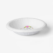 未来の花嫁のためのバタフライキス ブライダルシャワー ペーパーボウル (傾斜あり)