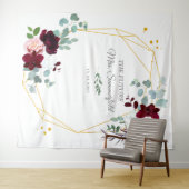 未来の花嫁 フローラル ユーカリ フォトブース 背景 タペストリー (インサイチュ(横))