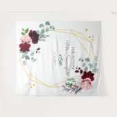 未来の花嫁 フローラル ユーカリ フォトブース 背景 タペストリー (正面(横))