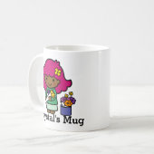 未来の花屋ガールと花 コーヒーマグカップ (正面左)