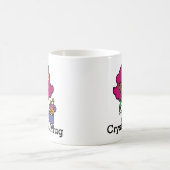 未来の花屋ガールと花 コーヒーマグカップ (中央)