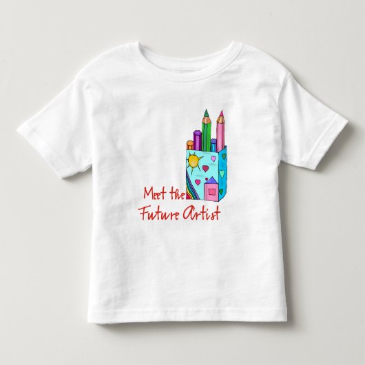 未来の芸術家 トドラーTシャツ (正面)