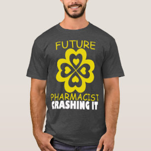 未来の薬剤師粉砕It学生Medical Scho Tシャツ