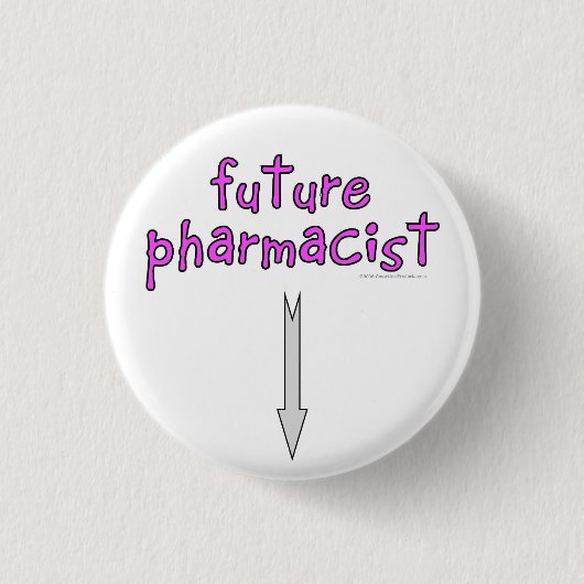未来の薬剤師 缶バッジ (正面)