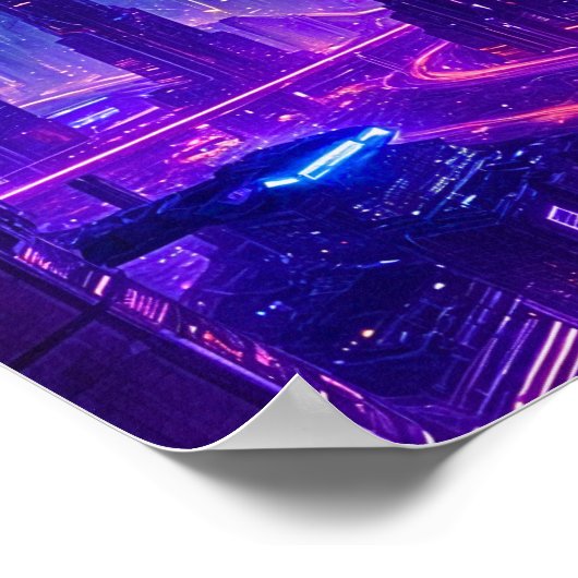 未来の街並み ポスター (角)