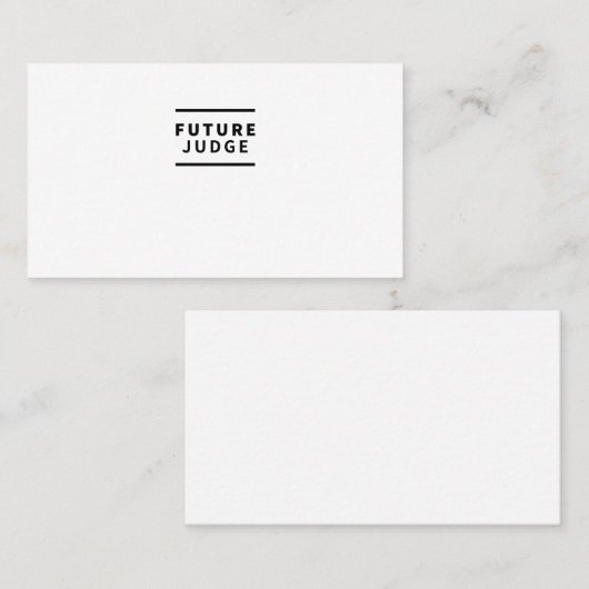 未来の裁判官 名刺 (正面/裏面)