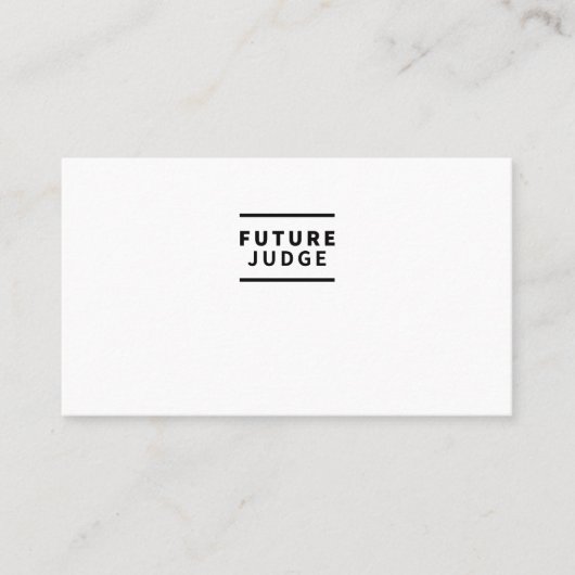 未来の裁判官 名刺 (正面)