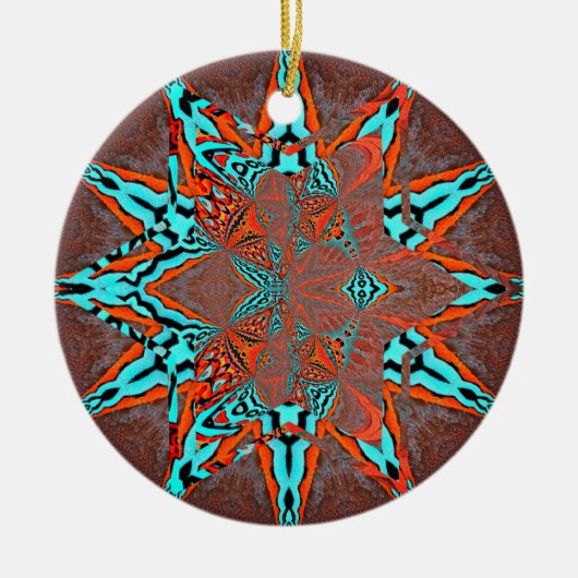 未来の複雑さの星 セラミックオーナメント (正面)