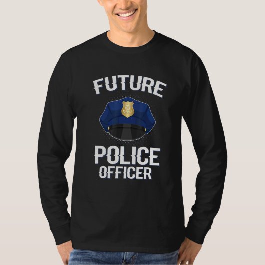 未来の警察官の子供たち Tシャツ (正面)