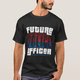 未来の警察官の警察官おもしろい警官ギフトAca Tシャツ