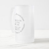 未来の贈り物離れに幸運 フロストグラスビールジョッキ (正面左)