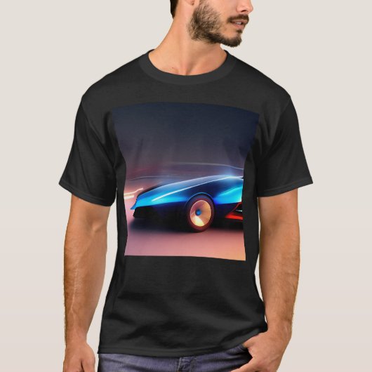 未来の車8 Tシャツ (正面)