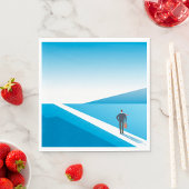 未来の道を模索する実業家 スタンダードランチョンナプキン