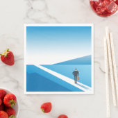 未来の道を模索する実業家 スタンダードランチョンナプキン (インサイチュ)